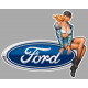 FORD  right Vintage Pin Up laminated decal