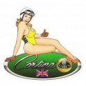 Lotus Cortina  right Pin Up laminated decal