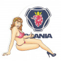 SCANIA  Pin Up droite sticker vinyle laminé