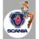 SCANIA  Pin Up Vintage  droite sticker vinyle laminé