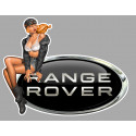 RANGE ROVER   Pin Up Vintage gauche sticker vinyle laminé