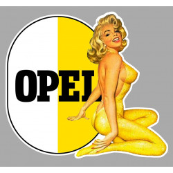 OPEL  Pin Up droite sticker vinyle laminé