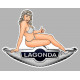 LAGONDA  Pin Up droite sticker vinyle laminé