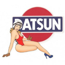 DATSUN Pin Up droite sticker vinyle laminé