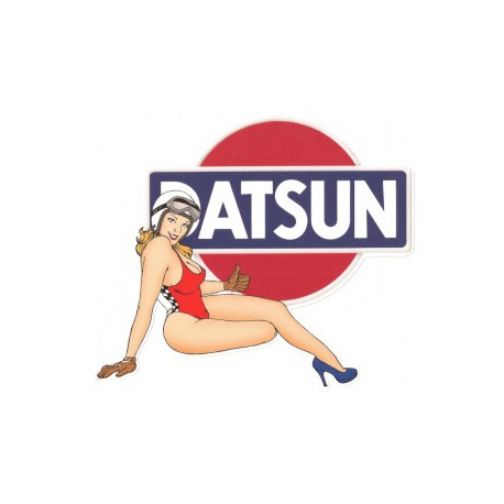 DATSUN Pin Up droite sticker vinyle laminé