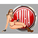 TATRA  Pin Up droite sticker vinyle laminé