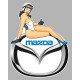 MAZDA  Pin Up droite sticker vinyle laminé