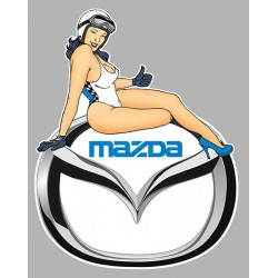 MAZDA  Pin Up droite sticker vinyle laminé