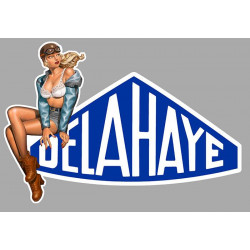 DELAHAYE  left Pin Up laminated decal