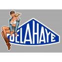 DELAHAYE  left Pin Up laminated decal