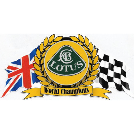 LOTUS World Champions  laminated decal