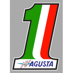 MV AGUSTA Number one  laminated decal