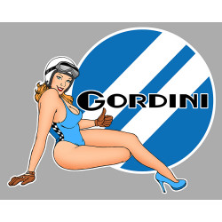 GORDINI  Pin Up droite sticker vinyle laminé