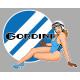 GORDINI  Pin Up gauche sticker vinyle laminé