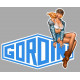 GORDINI  Pin Up Vintage droite sticker vinyle laminé