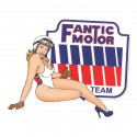 FANTICMOTOR  right Pin Up laminated decal