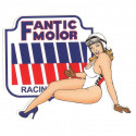 FANTICMOTOR  left Pin Up laminated decal