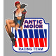 FANTICMOTOR  left Vintage Pin Up laminated decal