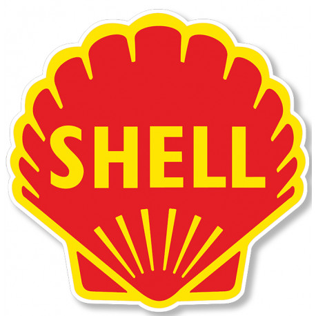 SHELL sticker vinyle laminé