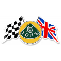 LOTUS right Flags laminated decal