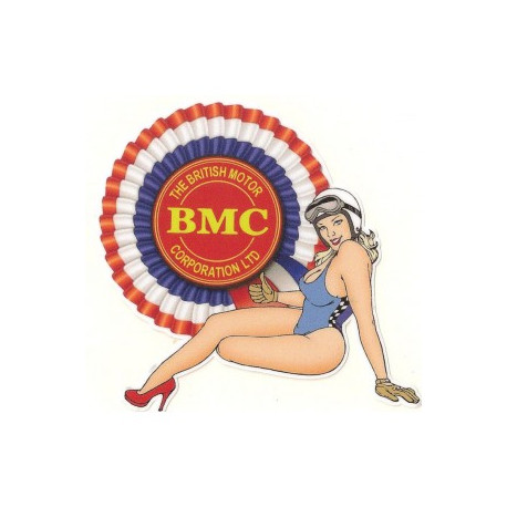 BMC  Pin Up  gauche sticker vinyle laminé