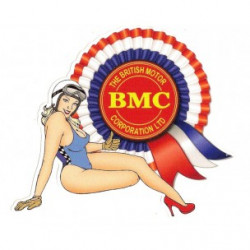 BMC  Pin Up  droitee sticker vinyle laminé