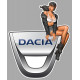 DACIA  right Vintage Pin Up laminated decal