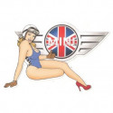 MINI  right Pin Up laminated decal