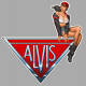 ALVIS  Pin Up Vintage droite sticker vinyle laminé