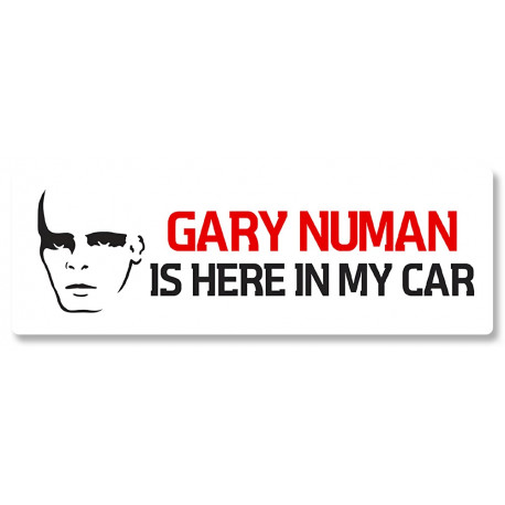 GARY NUMAN laminated decal