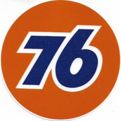 " 76 " UNION   Sticker vinyle laminé