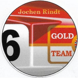 Jochen RINDT n°6 sticker droit vinyle laminé