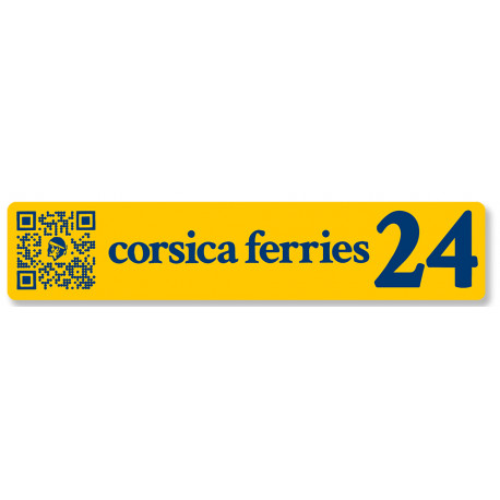 corsica ferries Millésime 2024  Sticker vinyle laminé