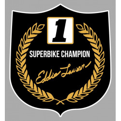 Eddy LAWSON  Superbike Champion   sticker vinyle laminé