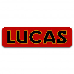 LUCAS laminated  decal