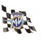 MV AGUSTA   Flag Sticker UV 75mm x 55mm 