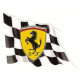 Scuderia FERRARI  Flag Sticker UV 75mm x 55mm   