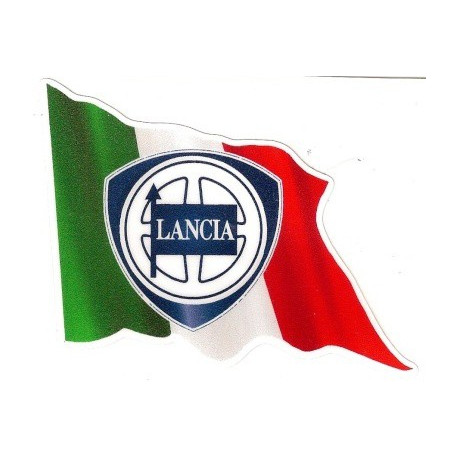  LANCIA Flag Sticker  UV 70mm x 55mm      