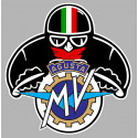 MV AGUSTA  Biker  laminated decal