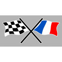 FRANCE Chequered  Laminated decal