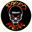 SPEED FREAK skull Sticker vinyle laminé