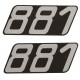 Mobylette sticker " 881 "