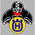 HUSQVARNA " biker " Laminated decal