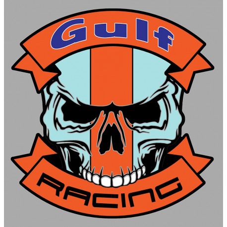 GULF Skull Sticker - cafe-racer-bretagne.clicboutic.com