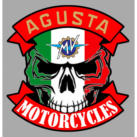 MV AGUSTA Motorcycles skull Sticker UV  