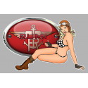 RUMI Pin Up left Laminated decal