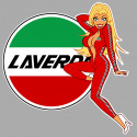 LAVERDA left Pin UP Sticker  