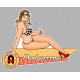 PALOMA Pin Up Sticker droite°