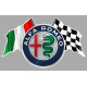 ALFA ROMEO FLAGS Sticker   