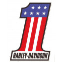 HARLEY DAVIDSON  NUMBER ONE Laminated decal